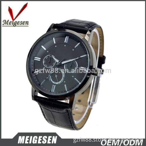 Classical Charming Chronograph Leather Watch for Business Men Gift